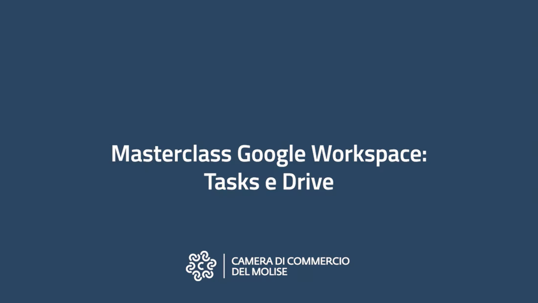 Masterclass Google Workspace: Tasks e Drive